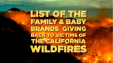 Coming Together for Families in Need: Baby & Kids Brands Giving Back During the California Wildfires