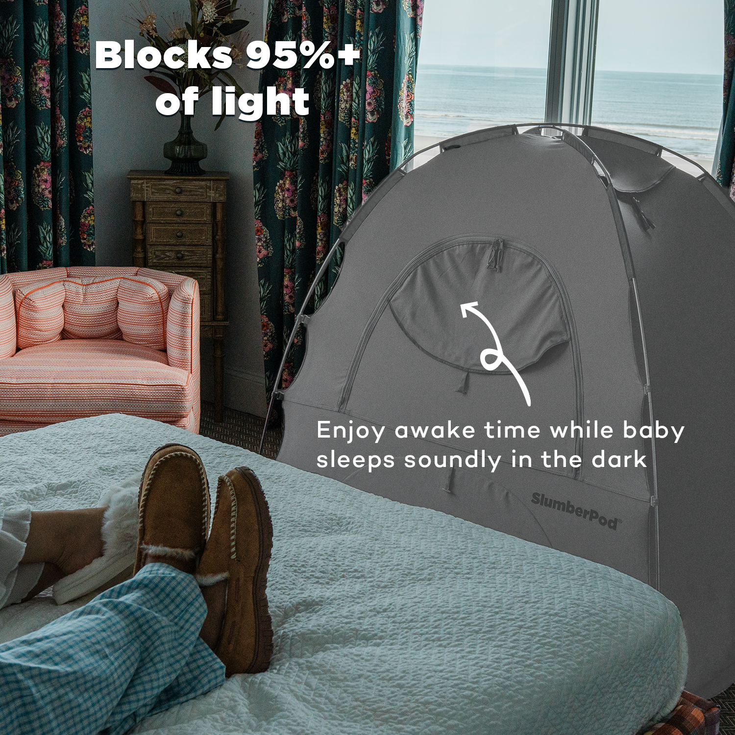 Limited Edition: Grey SlumberPod with Fan