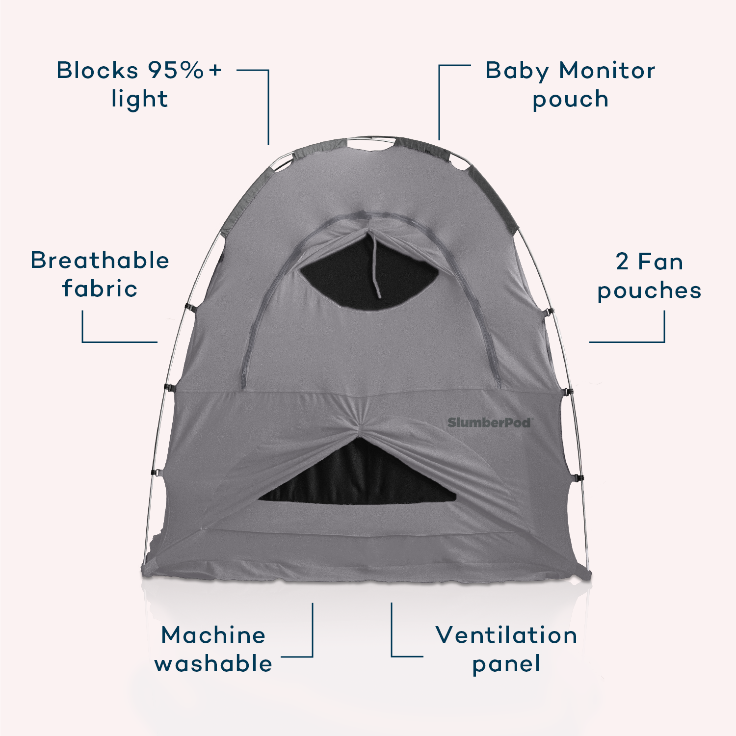 Limited Edition: Gray SlumberPod with Fan