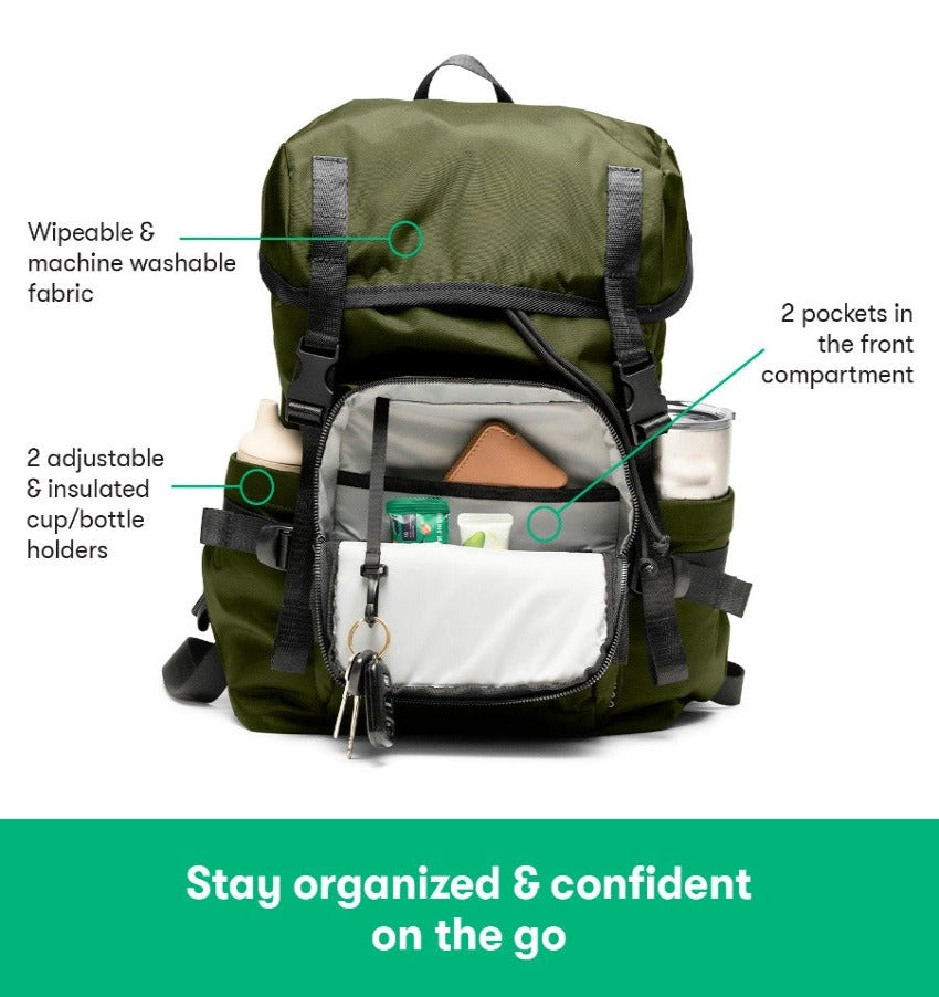 The Parent Backpack, Olive