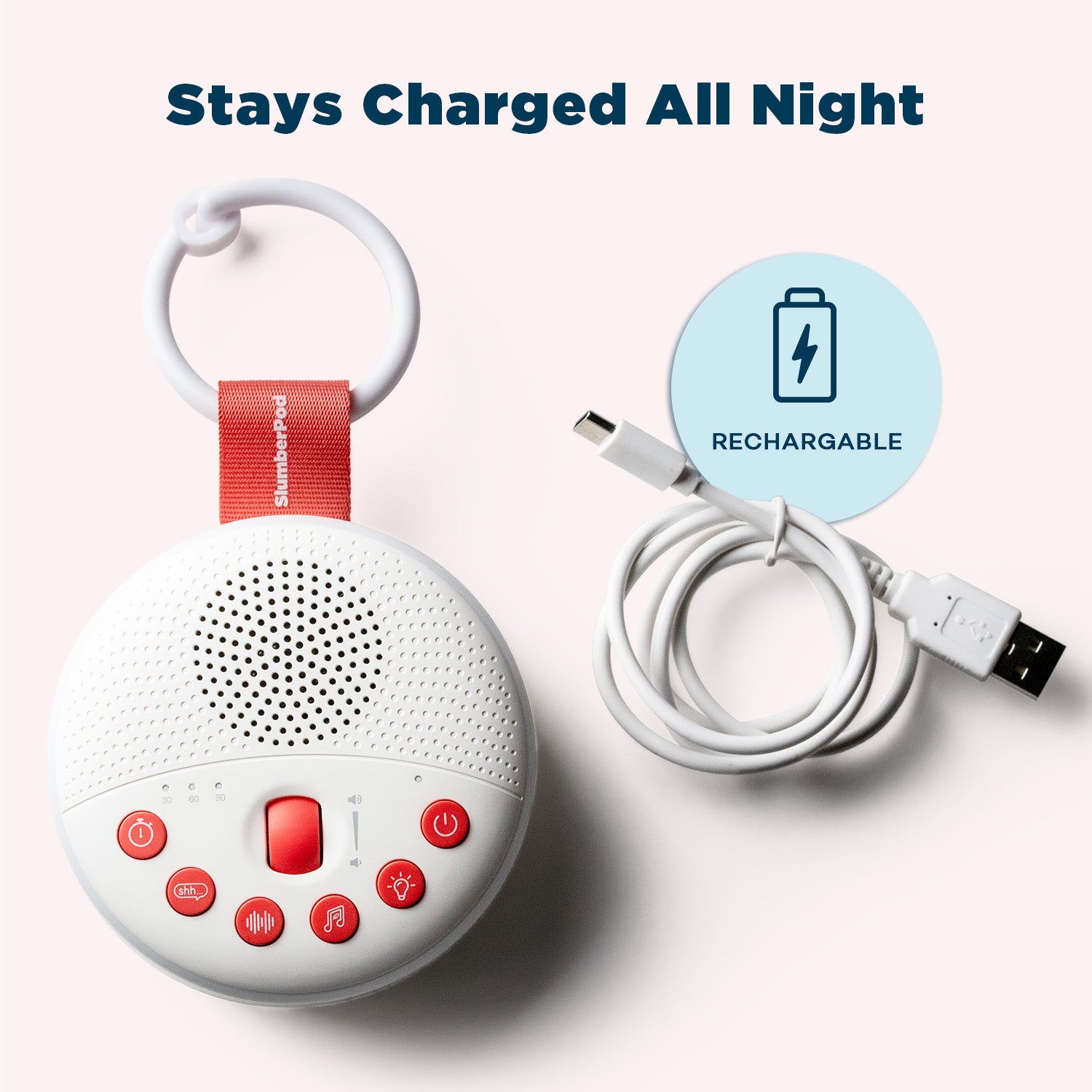 SlumberCalm Portable Sound & White Noise Machine